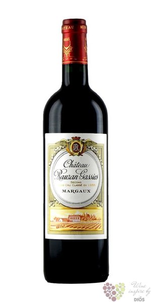 Chateau Rauzan Gassies 2010 Margaux 2éme Grand Cru classé en 1855     0.75 l