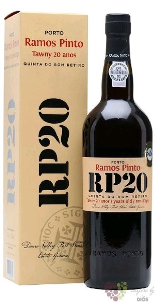 Ramos Pinto  Quinta do Bom Retiro  aged 20 years wood aged Tawny Porto Doc 20% vol.    0.75 l