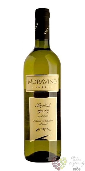 Ryzlink rýnský 2021 pozdní sběr vinařství Moravíno Valtice 0.75 l