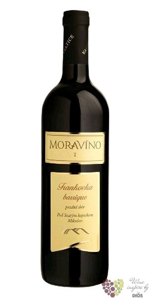 Frankovka „ Barrique ” 2021 pozdní sběr vinařství Moravíno Valtice  0.75 l