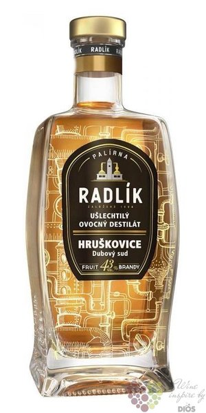 Hruškovice dubový sud palírna Radlík 43% vol. 0.50 l