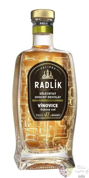 Vínovice dubový sud palírna Radlík 43% vol. 0.50 l