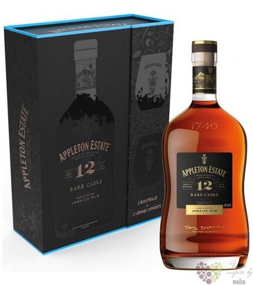 Appleton Estate  Rare cask  glass set aged 12 years Jamaican rum 43% vol.  0.70 l