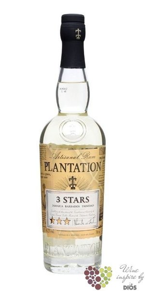 Plantation  3 stars  white artisanal Caribbean rum 41.2% vol.  1.00 l