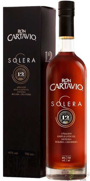Cartavio „ Solera ” aged 12 years gift box Peruan rum 40% vol.  0.70 l