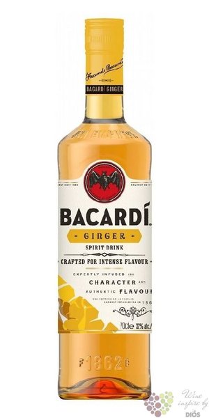 Bacardi „ Ginger ” flavored Italian rum 32% vol.  0.70 l