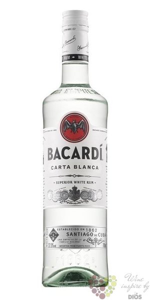 Bacardi „ Carta blanca ” Cuban rum 40% vol.  1.00 l