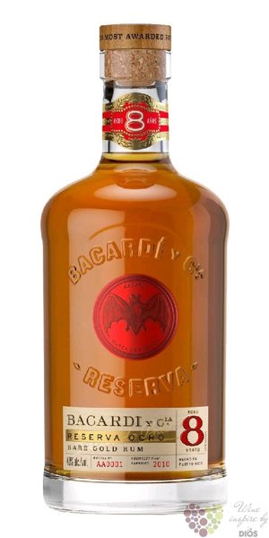 Bacardi Reserva 2010  Ocho  aged 8 years Cuban rum 40% vol.  1.00 l