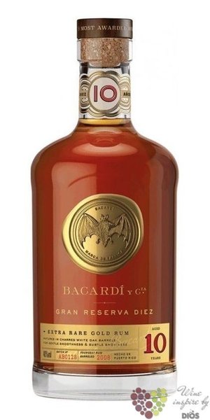 Bacardi Gran reserva 2008 „ Diez ” aged 10 years Caribbean rum 40% vol. 1.00 l