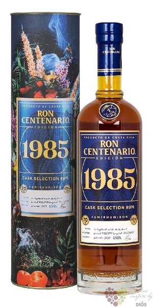 Centenario „ 1985 Highland batch.1 35 anniversary ” Costa Rican rum 43% vol.  0.70 l
