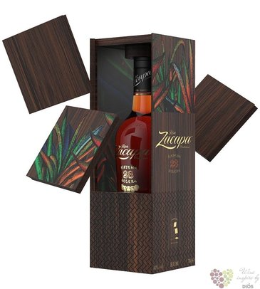 Zacapa Centenario  23 Solera Gran reserva  Coasters wood aged Guatemalan rum 40% vol.  0.70l
