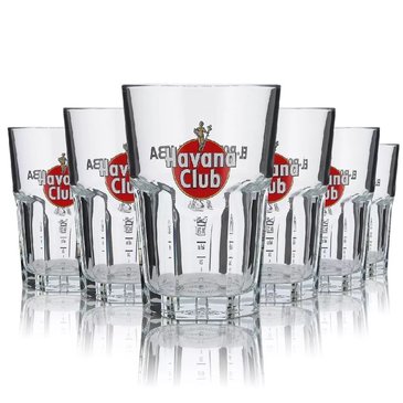 Sada skleniek Mojito a Cuba Libre Rum Havana Club  6ks