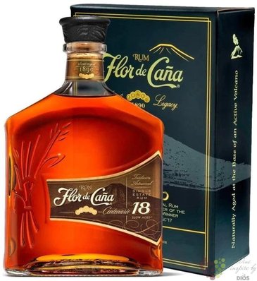 Flor de Cana  Legacy  aged 18 years Nicaraguan rum  40% vol.  1.00 l