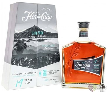 Flor de Cana  130th anniversary  aged 19 years Nicaraguan rum 45% vol.  0.70 l