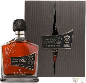 Flor de Cana 1988 „ V Generaciones ” aged 30 years Nicaraguan rum 45% vol.  0.70 l