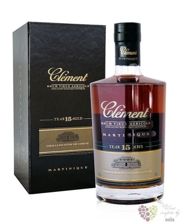 Clment  15 ans  aged Martinique rum 42% vol.  0.70 l