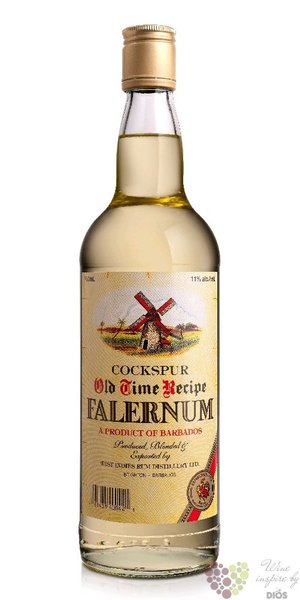 Cockspur „ Old Time Recipe Falernum ” flavored Barbados rum 11% vol.  1.00 l