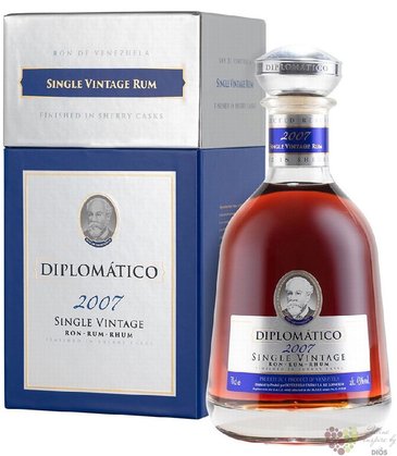 Diplomatico single Vintage 2007 Venezuela rum 43% vol.  0.70 l