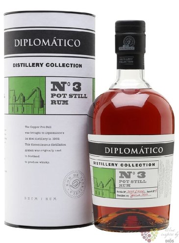Diplomatico distillery edition „ Batch no.3 Pot Still ” aged rum of Venezuela 47% vol.  0.70 l