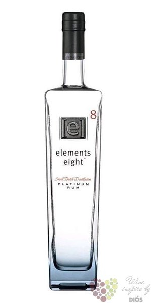 Elements 8 „ Platinum ” premium white small batch rum of St.Lucia 40% vol. 0.70l