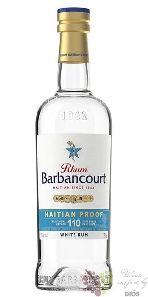 Barbancourt  White Haitian Proof  rum of Haiti 55% vol.  0.70 l