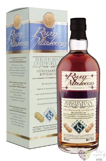 Malecon „ Reserva Imperial ” aged 18 years Panamas rum 40% vol.  0.70 l