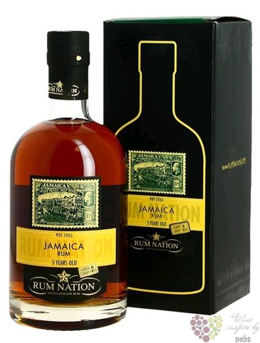 Rum Nation „ Jamaica Sherry Cask ”  aged 5 year Jamaican rum 50% vol. 0.70 l