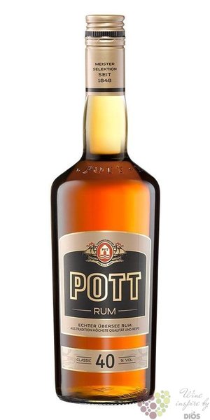 Pott  40 classic  premium Caribbean rum 40% vol.  1.00 l