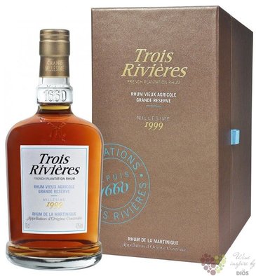 Trois Rivieres  Millsime 1999  aged Martinique rum 42% vol.  0.70 l