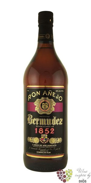 Bermudez  Aejo  aged 5 years rum of Dominican republic 38% vol.  0.70 l