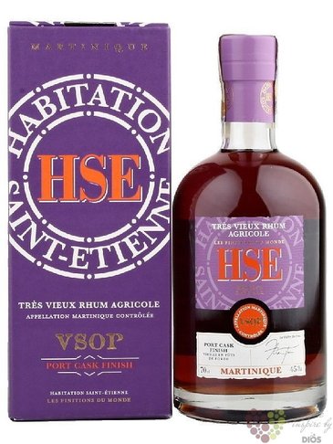 HSE Saint Etienne tres vieux  VSOP Port cask  Martinique rum 45% vol.  0.70 l