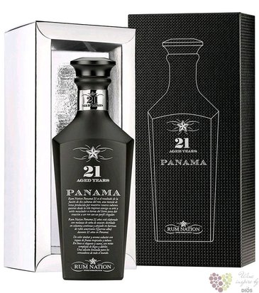 Rum Nation  Panama ed. Black  aged 21 year Panamas rum 40% vol.  0.70 l