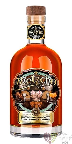 Rum Nation „ Meticho Chocolate Infusion &amp; Toffee ” flavored Honduras rum 40% vol.  0,70 l