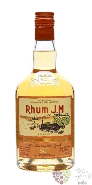 J.M Rhum „ Gold ” aged Martinique rum 50% vol.  0.70 l