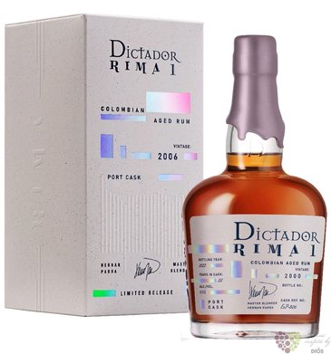 Dictador 2000 „ Rima Port Cask ” unique Colombian rum 43% vol. 0.70 l