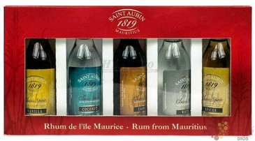 Saint Aubin „ Classic mix ” Mauritian rums 5x0.05 l