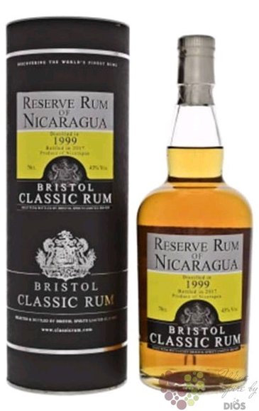 Bristol 1999 „ Réserve of Nicaragua ” aged rum 43% vol.  0.70 l