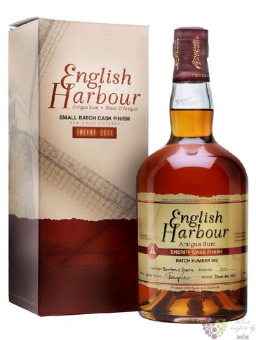 English Harbour small batch no.002 „ Sherry cask finish ” rum of Antigua 46% vol.  0.70 l
