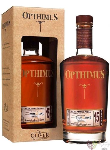 Opthimus 2021 „ Res Laude ” aged 15 years Dominican rum 38%vol.  0.70 l