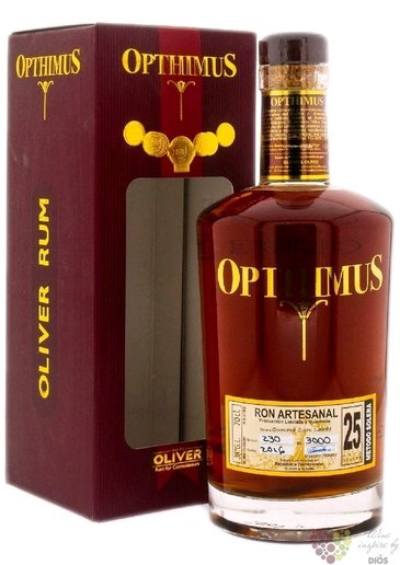 Opthimus  Summa Cum Laude ed. 2020  aged 25 years Dominican rum 38% vol.  0.70 l