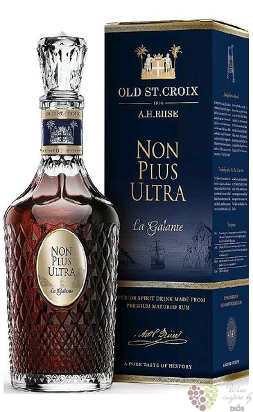 A.H. Riise Non Plus ultra  la Galante  flavored Virgin islands rum 43.4% vol.  0.70 l