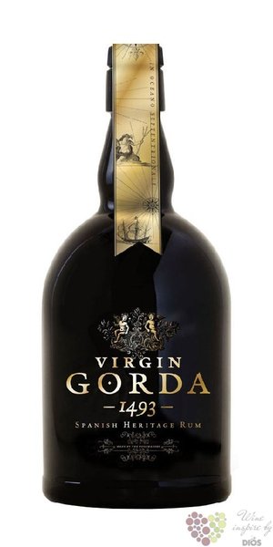 Virgin Gorda „ 1493 ” unique blended Spanish Heritage rum 40% vol.    0.70 l