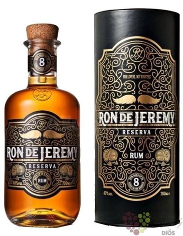 Ron de Jeremy „ Reserva ” gift box aged 8 years Panamas rum 40% vol.  0.70 l