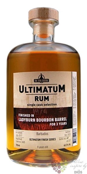 Ultimatum Single cask  Ladyburn Bourbon Barrel  Barbados rum 40.2% vol.  0.70 l