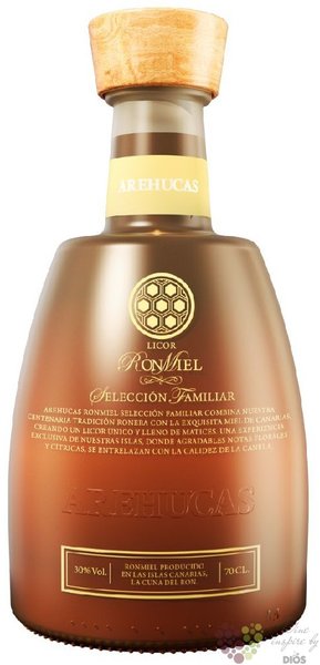 Arehucas Selección familiar „  Honey ” Canaria Islands rum 30% vol.  0.70 l