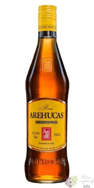 Arehucas  Carta Oro  aged Canaria Islands rum 37.5.% vol.  0.05 l