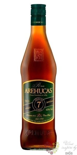 Arehucas  Select  aged 7 years rum of Canaria Islands 40% vol.  0.70 l