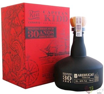 Arehucas „ Capitan Kidd ” aged 30 years rum of Canaria Islands 40% vol. 0.70 l