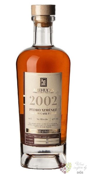 Arehucas Single cask 2002   PX cask finish  Canaria Islands rum 45% vol.  0.70 l