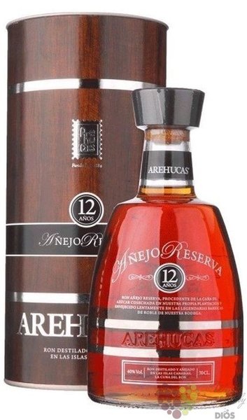 Arehucas  Aejo reserva  aged 12 years Canaria Islands rum 40%  0.70l